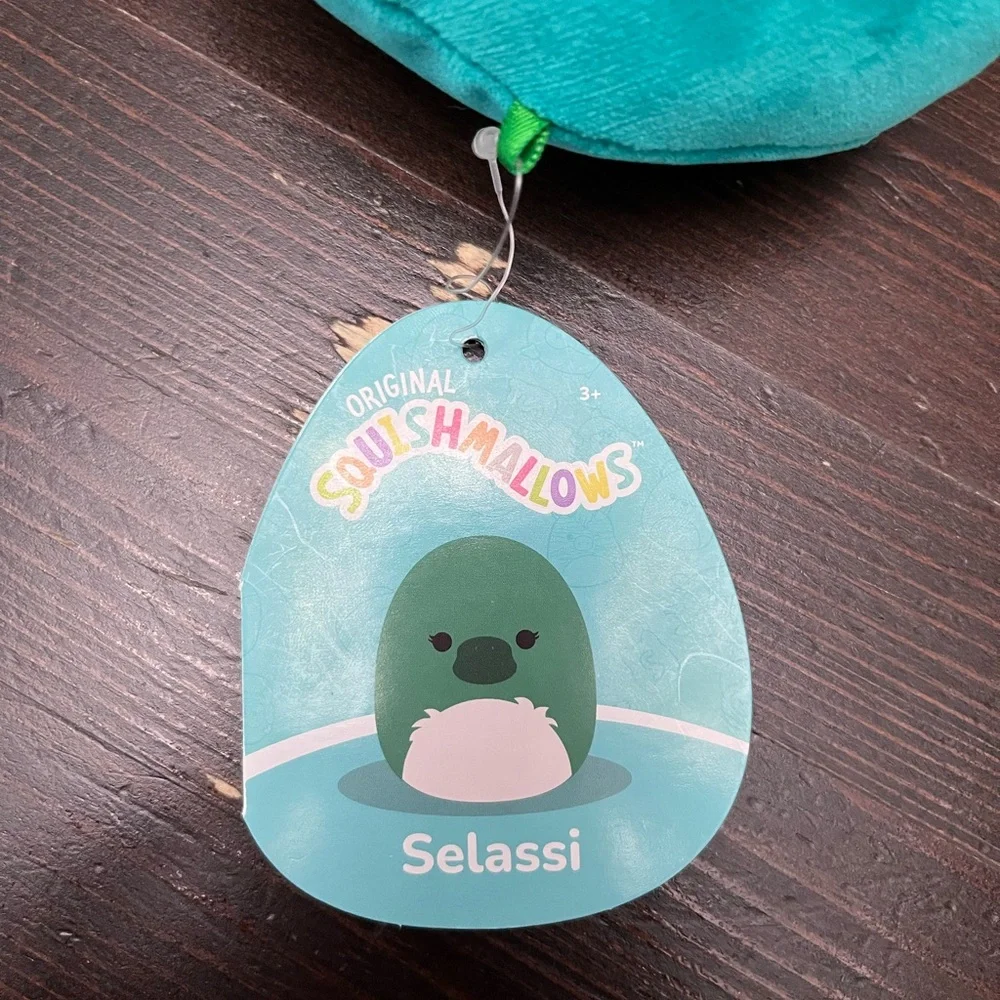 Squishmallows Selassi Teal & Cream Bird Plush